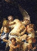 Francesco Trevisani Dead Christ Supported by Angels Sweden oil painting artist